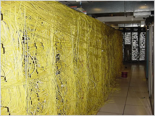Server Room Wiring Cheese