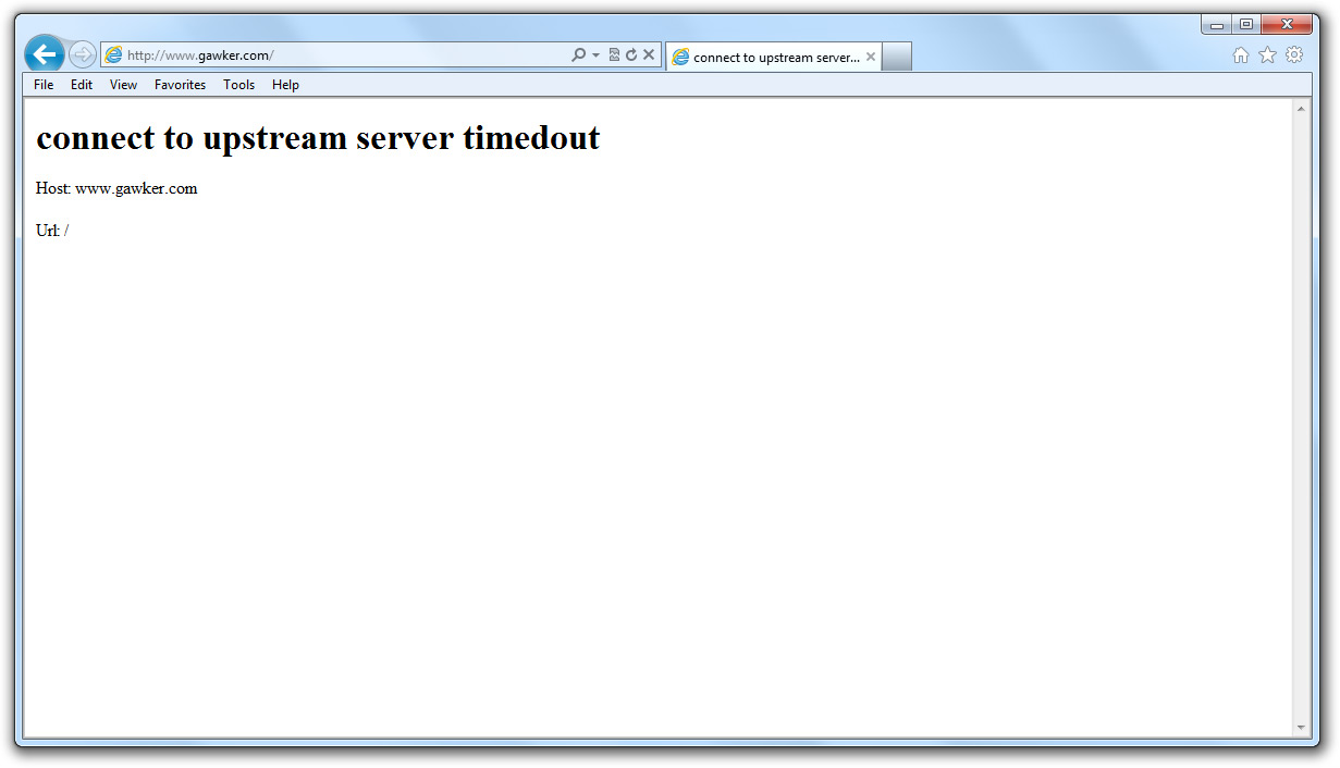 gawker_website_down Hurricane Sandy hits NYC data centers, Datagram website servers down