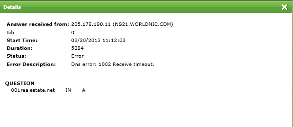 Network Solutions DNS Error Network Solutions DNS Error