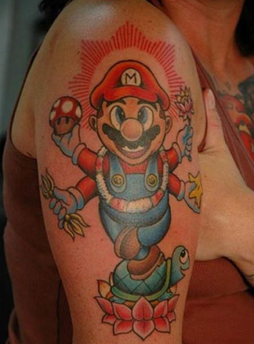 Tatuagem de Mario