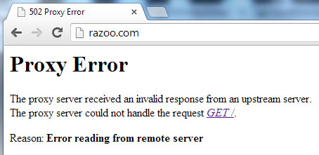 GiveMN Razooのウェブサイトがクラッシュする