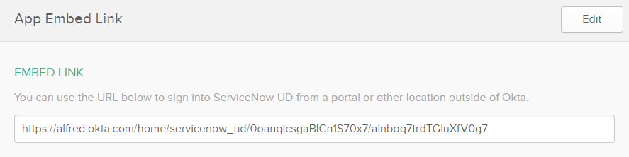 Okta App Embed Link