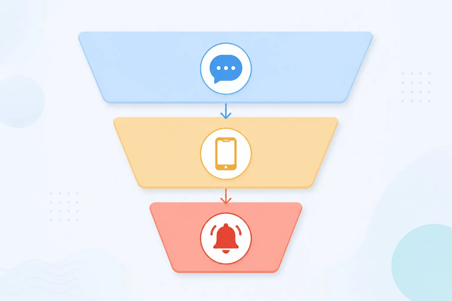 Three-tier website alert escalation path: Slack, then SMS and PagerDuty, then secondary on-call