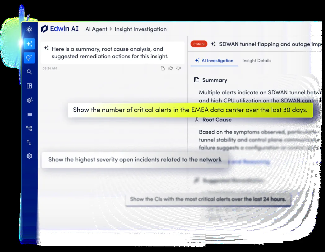 LogicMonitor Envision platform overview with resource health, alerts and AI-generated insights