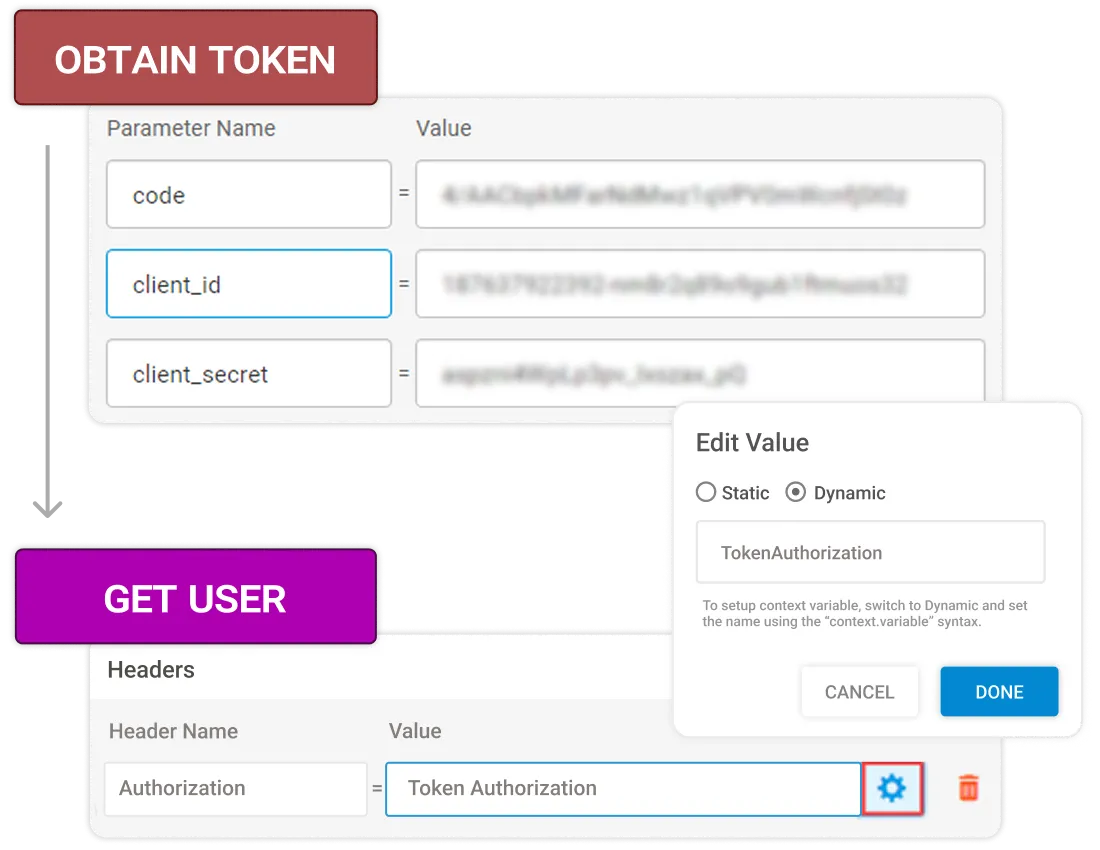 Add OAuth credentials during setup