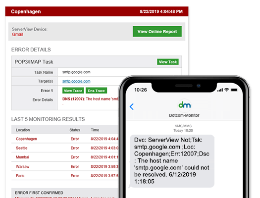 pop3 imap4 оповещение по электронной почте