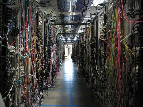 Server Room Racks Pire travail de câblage