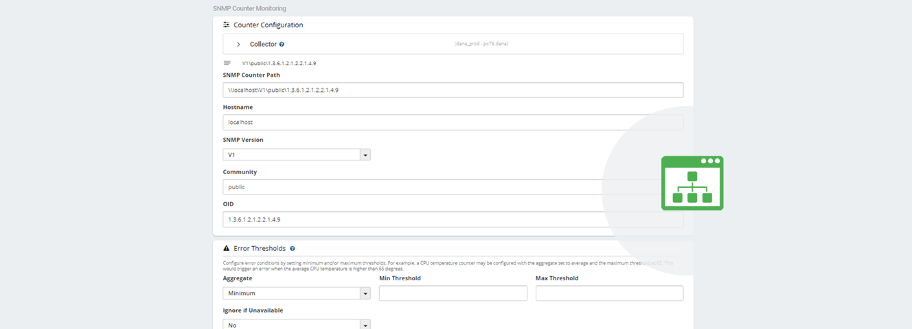 مراقبة عداد أداء snmp