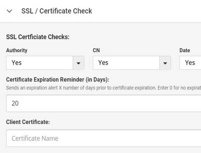 SSL 証明書のチェック