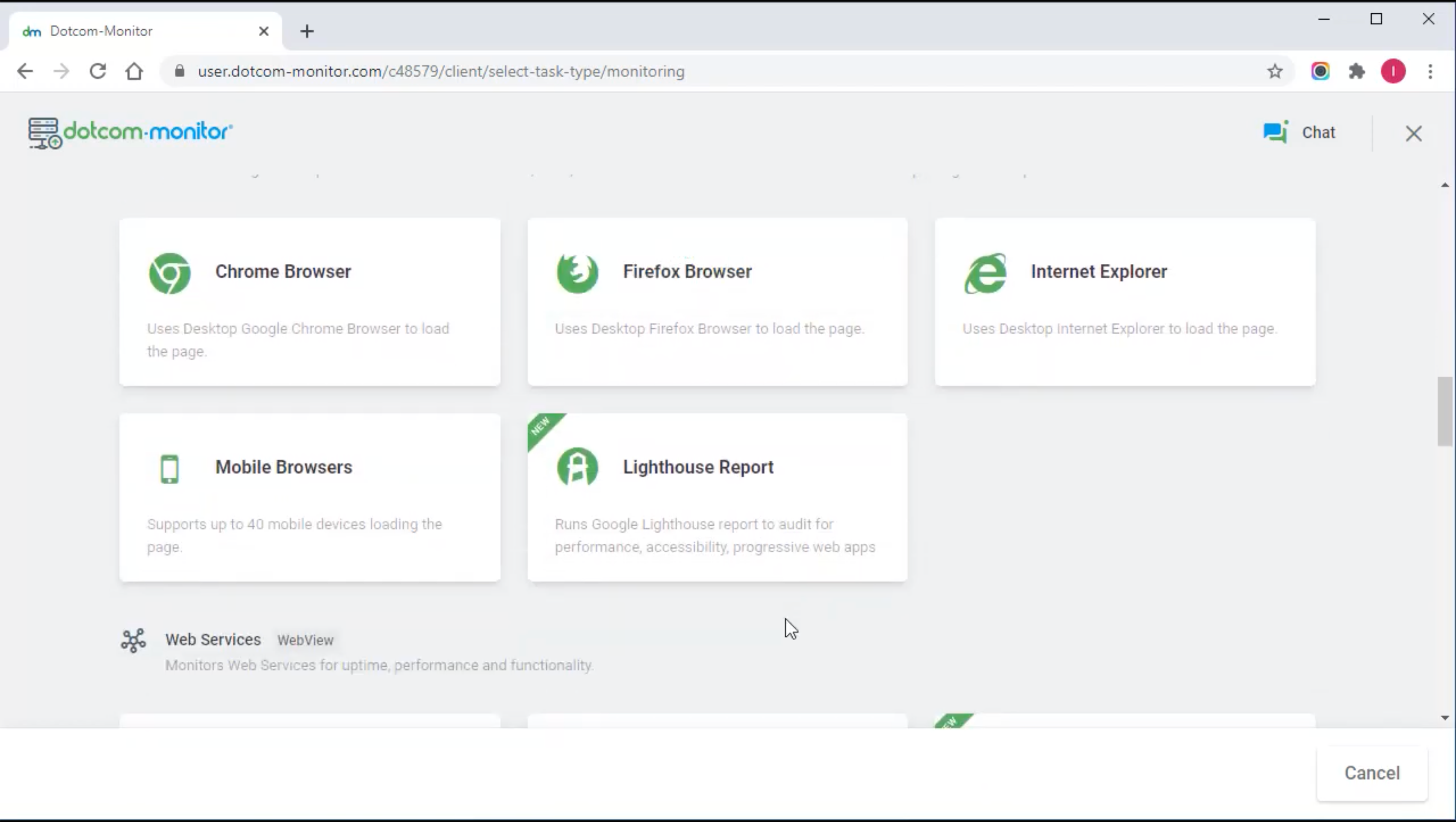 tutorial de monitoramento de páginas da Web